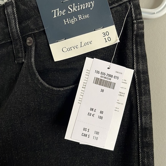 ABERCROMBIE Curve Love High Rise Skinny Jean Sz 10 - Picture 6 of 6